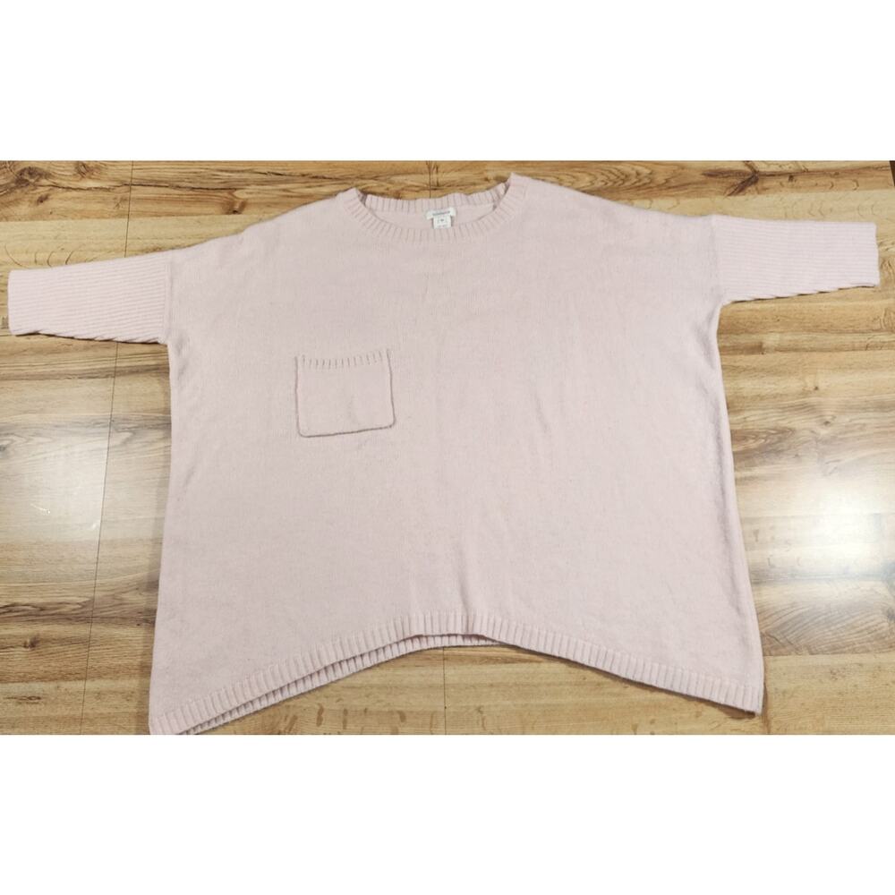 Sundance Sz M Lagenlook Knit Pullover Sweater Wool Blend Light Pink